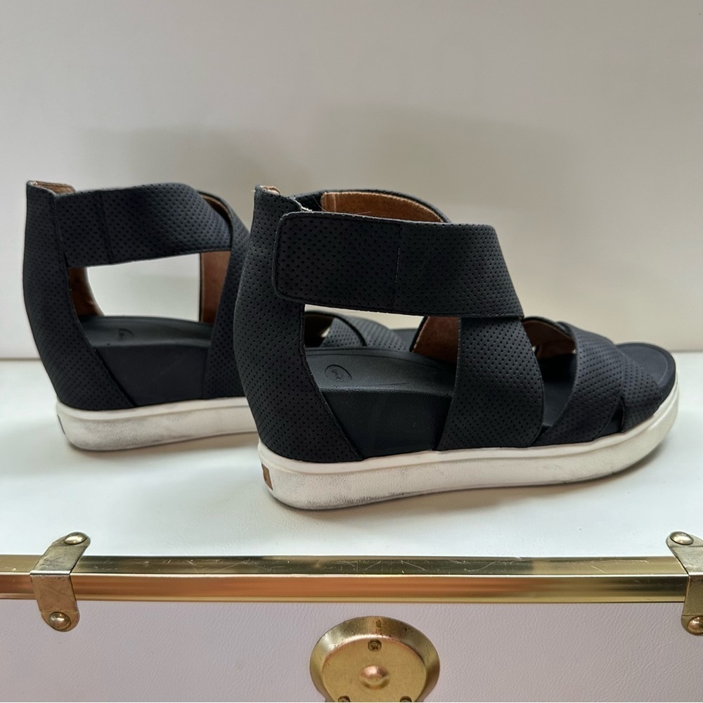 Dr Scholl’s Women’s Sheena Wedge Black Sandal SZ 8.5 - Picture 3 of 11